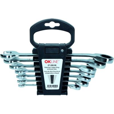 OK-Line, Schraubenschlüssel, Ratschen-Gabelringschlüsselset (19 mm) OK-Line, Schraubenschlüssel, Ratschen-Gabelringschlüsselset (19 mm)