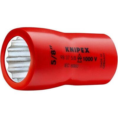 Knipex - 98 37 3/8 Steckschlüsseleinsatz - 12-kant - 3/8 Zoll Antrieb Knipex - 98 37 3/8 Steckschlüsseleinsatz - 12-kant - 3/8 Zoll Antrieb