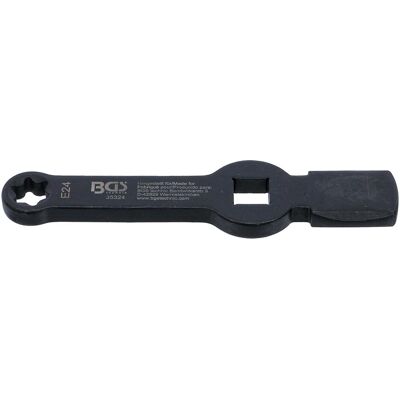 BGS, Schraubenschlüssel, Schlag-Ringschlüssel E-Profil (für Torx) mit 2 Schlagflächen SW E24 BGS, Schraubenschlüssel, Schlag-Ringschlüssel E-Profil (für Torx) mit 2 Schlagflächen SW E24