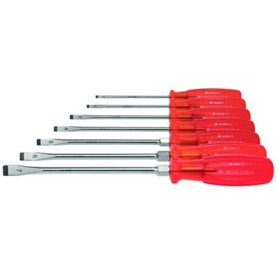 Packard Bell Swiss Tools, Schraubenzieher, Schraubendreher-Satz, mit "Multicraft"-Kraftheft, 7-teilig (Schlitz) Packard Bell Swiss Tools, Schraubenzieher, Schraubendreher-Satz, mit "Multicraft"-Kraftheft, 7-teilig (Schlitz)