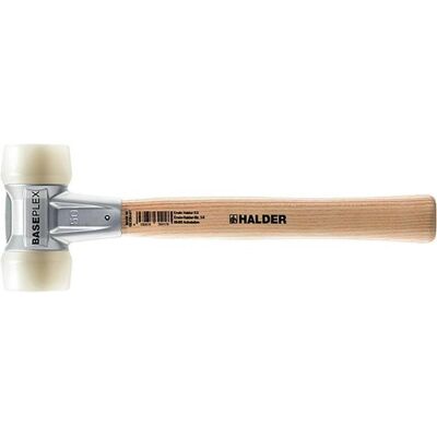 Halder, Hammer, Schonhammer BASEPLEX Länge 330mm Kopf-D.40mm hart Holz Nylon weiss (510 g) Halder, Hammer, Schonhammer BASEPLEX Länge 330mm Kopf-D.40mm hart Holz Nylon weiss (510 g)