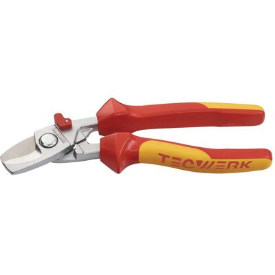 Tecwerk, Bolzenschneider + Seitenschneider, Kabelschere Länge 180 mm Kopf poliert VDE Mehrkomponenten-Hüllen (180 mm) Tecwerk, Bolzenschneider + Seitenschneider, Kabelschere Länge 180 mm Kopf poliert VDE Mehrkomponenten-Hüllen (180 mm)