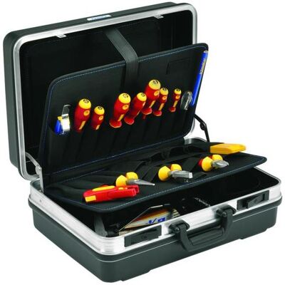 Klauke KL855B22 Hartschalenkoffer - Schlagfeste ABS-Schale, Schlossverschlüsse, 22 Werkzeuge Klauke KL855B22 Hartschalenkoffer - Schlagfeste ABS-Schale, Schlossverschlüsse, 22 Werkzeuge