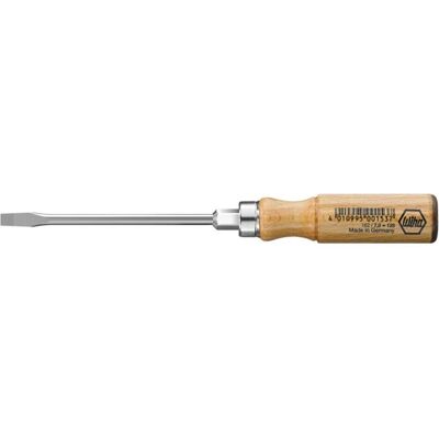 Wiha, Schraubenzieher, Schraubendreher 162 Schneidenbreite 4,5 mm Klingenlänge 90 mm Holzgriff Rundklinge (Schlitz) Wiha, Schraubenzieher, Schraubendreher 162 Schneidenbreite 4,5 mm Klingenlänge 90 mm Holzgriff Rundklinge (Schlitz)