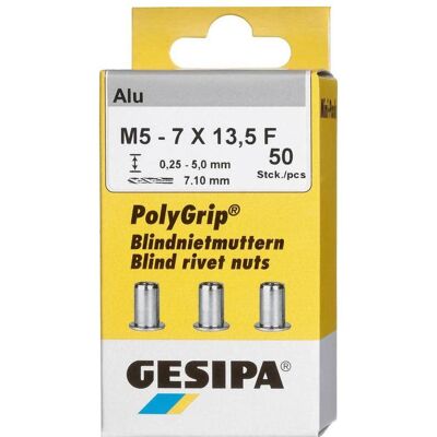 Gesipa, Nieten, Blindnietmutter PolyGrip M5 Gesipa, Nieten, Blindnietmutter PolyGrip M5
