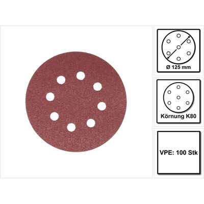 Makita, Schleifmittel, 2x Schleifpapier Klett 125mm K80 100 Stk. ( 2x P-43642 ) für DBO BO DCW DWE GEX PEX SXE BOS (80) Makita, Schleifmittel, 2x Schleifpapier Klett 125mm K80 100 Stk. ( 2x P-43642 ) für DBO BO DCW DWE GEX PEX SXE BOS (80)
