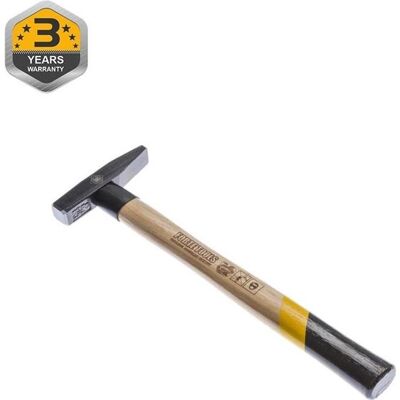 Forte tools, Hammer, Schlosserhammer mit Holzgriff, 100 g Kopfgewicht, Hammer mit Holzstiel, Premium Werkzeug (100 g) Forte tools, Hammer, Schlosserhammer mit Holzgriff, 100 g Kopfgewicht, Hammer mit Holzstiel, Premium Werkzeug (100 g)