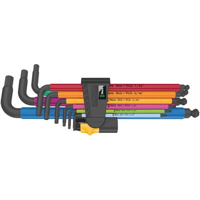 Wera, Sechskantschlüssel, 950/9 Hex-Plus Multicolour Imperial 2 Wera, Sechskantschlüssel, 950/9 Hex-Plus Multicolour Imperial 2
