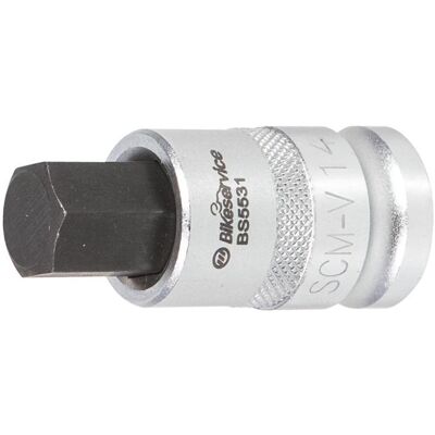Bikeservice, Steckschlüssel + Stecknuss, Schraubendrehereinsatz 1/2 14mm BS5531 4717991255314 Bikeservice, Steckschlüssel + Stecknuss, Schraubendrehereinsatz 1/2 14mm BS5531 4717991255314