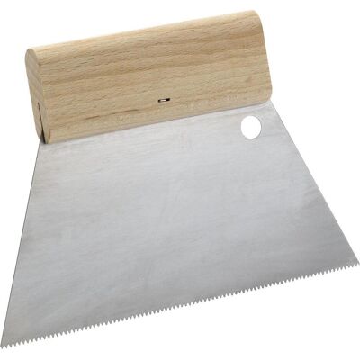Schuller Eh'klar, Kelle + Spachtel, SCHULLER Zahnspachtel mit Holzgriffleiste Breite 180 mm Trapezzahnung 2,9 mm (18 cm) Schuller Eh'klar, Kelle + Spachtel, SCHULLER Zahnspachtel mit Holzgriffleiste Breite 180 mm Trapezzahnung 2,9 mm (18 cm)