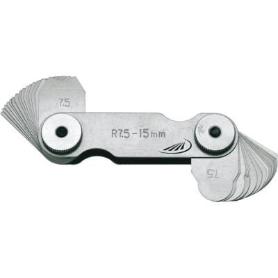 Helios Preisser, Messlehre, Helios-Preisser Radienschablone 15,5-25mm 15 Blatt konkav+konvex Helios Preisser, Messlehre, Helios-Preisser Radienschablone 15,5-25mm 15 Blatt konkav+konvex