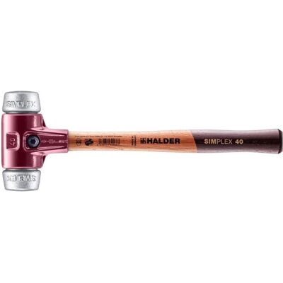 Halder, Hammer, Schonhammer SIMPLEX Länge 330 mm Kopf-Ø 40 mm hart Holz Weichmetall silber (750 g) Halder, Hammer, Schonhammer SIMPLEX Länge 330 mm Kopf-Ø 40 mm hart Holz Weichmetall silber (750 g)