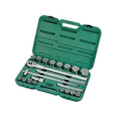 Honiton, Steckschlüssel + Stecknuss, Schlüssel Set von 21 Elementen 3/4 & quot 12-Takt-Kappen 6221 (3/4") Honiton, Steckschlüssel + Stecknuss, Schlüssel Set von 21 Elementen 3/4 & quot 12-Takt-Kappen 6221 (3/4")
