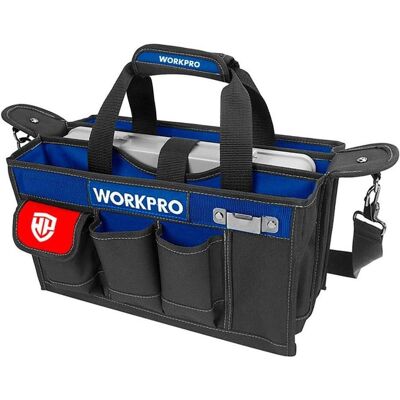 Workpro, Werkzeugkoffer, Werkzeugtasche 39 x 22 x 29 cm Stoff 28 L Workpro, Werkzeugkoffer, Werkzeugtasche 39 x 22 x 29 cm Stoff 28 L