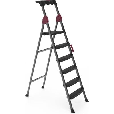 Hanah Home, Leiter + Gerüst, Comfort 5+1 Folding Ladder (182.50 cm) Hanah Home, Leiter + Gerüst, Comfort 5+1 Folding Ladder (182.50 cm)