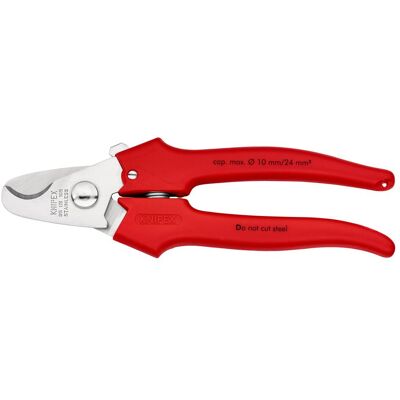 Knipex, Bolzenschneider + Seitenschneider, Kabelschere L.165mm m.Öffnungsfeder poliert Griffe mit Kunststoff umspritzt 1-Komponenten / mit K... (165 mm) Knipex, Bolzenschneider + Seitenschneider, Kabelschere L.165mm m.Öffnungsfeder poliert Griffe mit Kunststoff umspritzt 1-Komponenten / mit K... (165 mm)