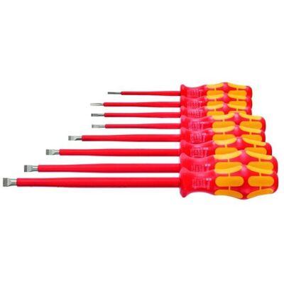 Wera, Schraubenzieher, Elektriker-Schraubendreher-Satz für Schlitz, mit Kraftform-Heft vollisoliert (Schlitz) Wera, Schraubenzieher, Elektriker-Schraubendreher-Satz für Schlitz, mit Kraftform-Heft vollisoliert (Schlitz)