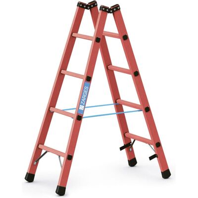 Zarges, Leiter + Gerüst, Sprossen-Stehleiter, Vollkunststoff, beidseitig begehbar (Stehleiter, 132 cm) Zarges, Leiter + Gerüst, Sprossen-Stehleiter, Vollkunststoff, beidseitig begehbar (Stehleiter, 132 cm)