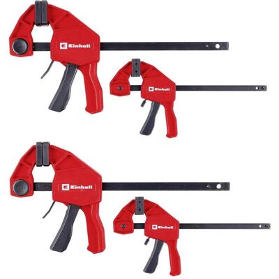 Einhell, Schraubstock + Zwinge, 930110 Einhandzwinge Produktabmessung, Länge: 35 mm Ausladungs-Masse:150 Einhell, Schraubstock + Zwinge, 930110 Einhandzwinge Produktabmessung, Länge: 35 mm Ausladungs-Masse:150