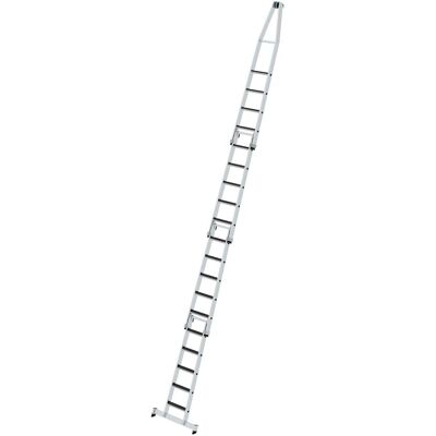 Munk Günzburger Steigtechnik MUNK Stufen- Glasreinigerleiter 4-teilig mit clip-step R13 und nivello Traverse Munk Günzburger Steigtechnik MUNK Stufen- Glasreinigerleiter 4-teilig mit clip-step R13 und nivello Traverse