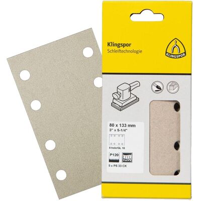 Klingspor, Schleifmittel, PS 33 CK SB-verpackt - Schleifstreifen 80 x 133 mm (80) Klingspor, Schleifmittel, PS 33 CK SB-verpackt - Schleifstreifen 80 x 133 mm (80)