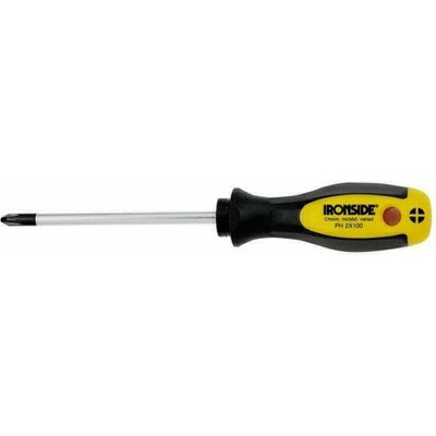 Ironside, Schraubenzieher, 120021 Werkstattschraubendreher PH 1 x80 2-Komponenten-Griff Chrom-Vanadium-Stahl Ironside, Schraubenzieher, 120021 Werkstattschraubendreher PH 1 x80 2-Komponenten-Griff Chrom-Vanadium-Stahl
