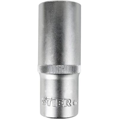 Stier, Steckschlüssel + Stecknuss, Tiefbett-Sechskant-Steckschlüsseleinsatz 1/4", SW 5 mm (5 mm) Stier, Steckschlüssel + Stecknuss, Tiefbett-Sechskant-Steckschlüsseleinsatz 1/4", SW 5 mm (5 mm)