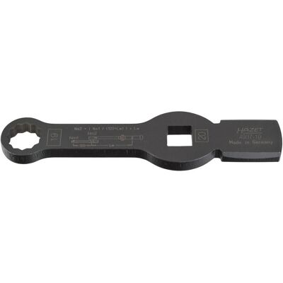 HAZET, Schraubenschlüssel, Schlag-Ringschlüssel (Doppel-6kt.) mit 2 Schlagflächen (19 mm) HAZET, Schraubenschlüssel, Schlag-Ringschlüssel (Doppel-6kt.) mit 2 Schlagflächen (19 mm)