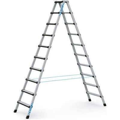 Zarges, Leiter + Gerüst, Comfortstep B - LM-Stufen-Stehleiter 2 x 10 Stufen (Stehleiter, 272 cm) Zarges, Leiter + Gerüst, Comfortstep B - LM-Stufen-Stehleiter 2 x 10 Stufen (Stehleiter, 272 cm)