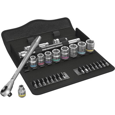 Wera, Steckschlüssel + Stecknuss, 8100 SB 10 Zyklop Metal-Knarrensatz Wera, Steckschlüssel + Stecknuss, 8100 SB 10 Zyklop Metal-Knarrensatz