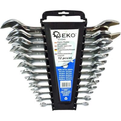 GEKO Modell: 6-32mm Flachschlüssel Satz - Schraubenzieher-Set GEKO Modell: 6-32mm Flachschlüssel Satz - Schraubenzieher-Set