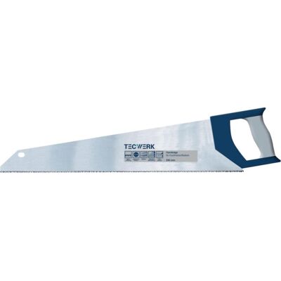 Tecwerk, Handsäge, Handsäge Blattlänge 450 mm 7 Universalzahnung Tecwerk, Handsäge, Handsäge Blattlänge 450 mm 7 Universalzahnung