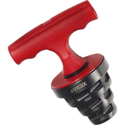 Virax, Bolzenschneider + Seitenschneider, Kalibrierer mit Ratsche 40X3,5-50X4-63X4,5 mm Virax, Bolzenschneider + Seitenschneider, Kalibrierer mit Ratsche 40X3,5-50X4-63X4,5 mm