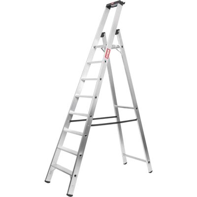 Stier, Leiter + Gerüst, Stufen Stehleiter Premium 8 Stufen einseitig begehbar (Stehleiter, 148.50 cm) Stier, Leiter + Gerüst, Stufen Stehleiter Premium 8 Stufen einseitig begehbar (Stehleiter, 148.50 cm)