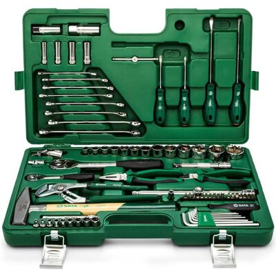 SATA, Werkzeugkoffer, 80 Tlg. 1/4" & 1/2" Universal-Werkzeugsatz, metrisch (80 Teile) SATA, Werkzeugkoffer, 80 Tlg. 1/4" & 1/2" Universal-Werkzeugsatz, metrisch (80 Teile)