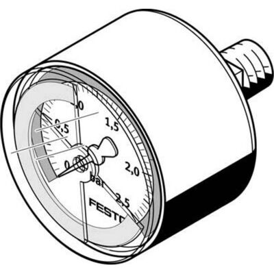 Festo, Detektor, MA-50-2,5-R1/4-E-RG 525727 Manometer Festo, Detektor, MA-50-2,5-R1/4-E-RG 525727 Manometer