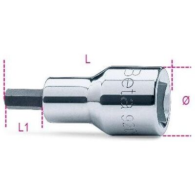 BETA, Steckschlüssel + Stecknuss, 009200465 Schraubendreherkappen 1/2 " für Sechskantschrauben BETA, Steckschlüssel + Stecknuss, 009200465 Schraubendreherkappen 1/2 " für Sechskantschrauben