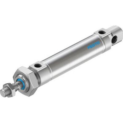 Festo, Fördertechnik, Round Cylinder 25mm Bore 60-mm Stroke Festo, Fördertechnik, Round Cylinder 25mm Bore 60-mm Stroke