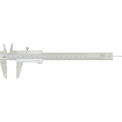 Helios Preisser 150mm Edelstahl-Schieblehre mit Feststellschraube - Messwerkzeug Helios Preisser 150mm Edelstahl-Schieblehre mit Feststellschraube - Messwerkzeug