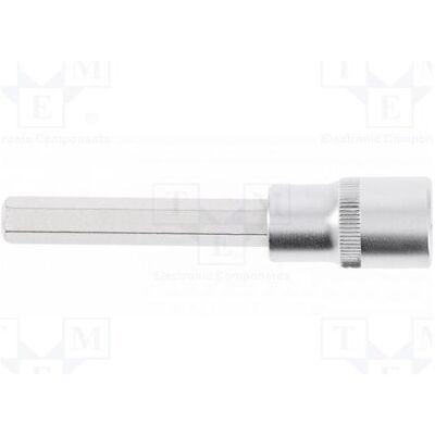Högert, Steckschlüssel + Stecknuss, Nuss: Sechskant-bit HEX 14mm 1/2" L.Aufsatz: 100mm Högert, Steckschlüssel + Stecknuss, Nuss: Sechskant-bit HEX 14mm 1/2" L.Aufsatz: 100mm