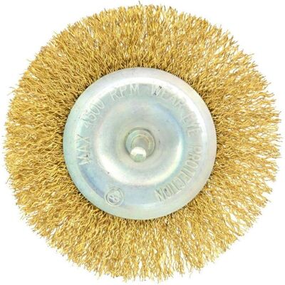 GEKO, Schleifmittel, Rundbürste, gewellter Draht, 100 mm, Stiel 6 mm GEKO, Schleifmittel, Rundbürste, gewellter Draht, 100 mm, Stiel 6 mm