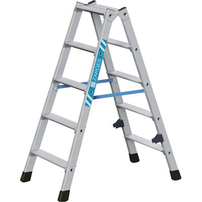 Zarges, Leiter + Gerüst, Stufen-Stehleiter aus Alu, beidseitig begehbar (Stehleiter, 115 cm) Zarges, Leiter + Gerüst, Stufen-Stehleiter aus Alu, beidseitig begehbar (Stehleiter, 115 cm)