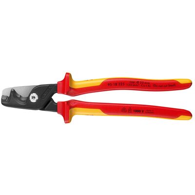 Knipex, Bolzenschneider + Seitenschneider, StepCut XL Kabelschere (225 mm) Knipex, Bolzenschneider + Seitenschneider, StepCut XL Kabelschere (225 mm)