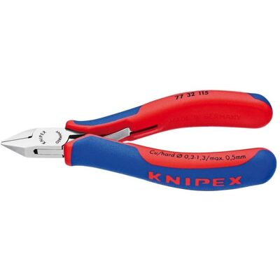 Knipex, Bolzenschneider + Seitenschneider, Elektronik-Seitenschneider 77 32 115 SB (115 mm) Knipex, Bolzenschneider + Seitenschneider, Elektronik-Seitenschneider 77 32 115 SB (115 mm)