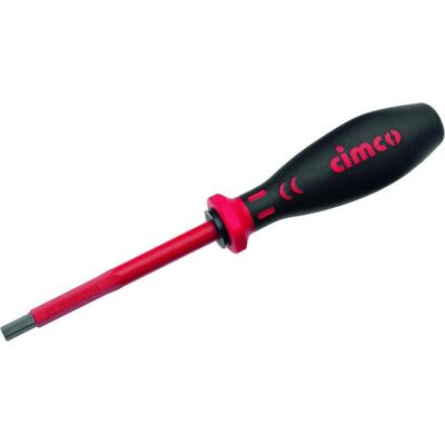 Cimco VDE Sechskant-Schraubenzieher - 6 mm - 100 mm Klinge - 215 mm Länge Cimco VDE Sechskant-Schraubenzieher - 6 mm - 100 mm Klinge - 215 mm Länge