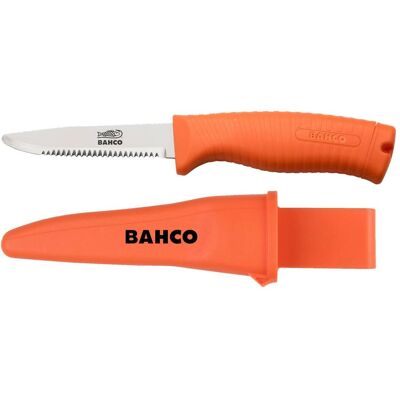 Bahco Cutter, Messer mit fluoreszierendm Griff, schwimmt an der Wasseroberfläche (Cutter) Bahco Cutter, Messer mit fluoreszierendm Griff, schwimmt an der Wasseroberfläche (Cutter)