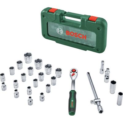 Bosch Zubehör, Ratsche, 1/2" Ratschen Set, 26-tlg. (1/2") Bosch Zubehör, Ratsche, 1/2" Ratschen Set, 26-tlg. (1/2")
