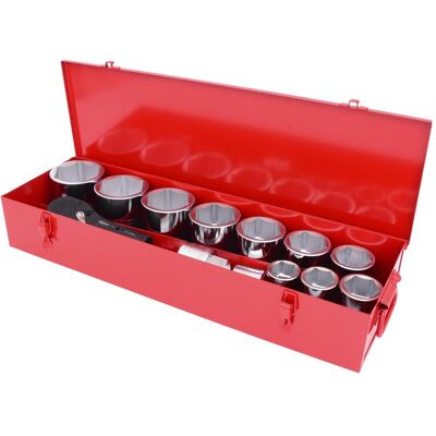 KS Tools, Steckschlüssel + Stecknuss, 1" Steckschlüssel-Satz, 15-teilig, umschaltbar KS Tools, Steckschlüssel + Stecknuss, 1" Steckschlüssel-Satz, 15-teilig, umschaltbar