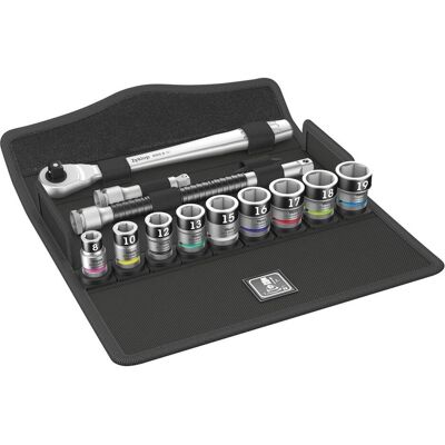 Wera, Steckschlüssel + Stecknuss, 8100 SB HF 1 Zyklop Metal-Knarrensatz (19 mm, 8 mm) Wera, Steckschlüssel + Stecknuss, 8100 SB HF 1 Zyklop Metal-Knarrensatz (19 mm, 8 mm)