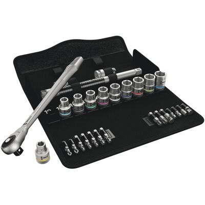 Wera, Steckschlüssel + Stecknuss, 8100 SC 7 Zyklop (10 mm, 11 mm, 12 mm, 13 mm, 14 mm, 15 mm, 16 mm, 17 mm, 18 mm, 19 mm) Wera, Steckschlüssel + Stecknuss, 8100 SC 7 Zyklop (10 mm, 11 mm, 12 mm, 13 mm, 14 mm, 15 mm, 16 mm, 17 mm, 18 mm, 19 mm)